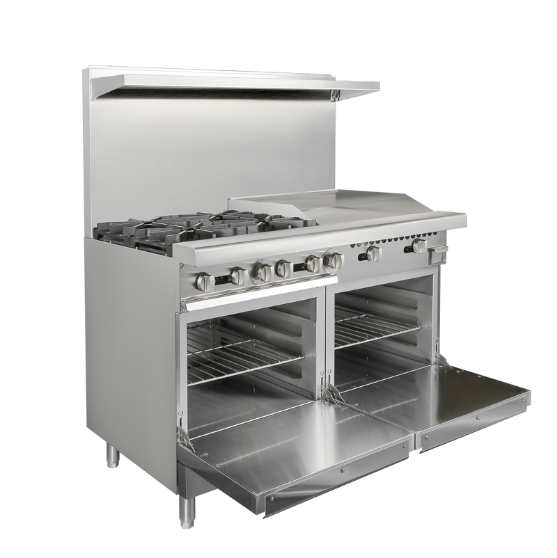 Free Standing Commercial Gas Range Cooker Stove 4 Burners 36 Inch Griddle  and 2 Oven for Restaurant - China Griddle and 2 Oven, Gas Range Cooker Stove