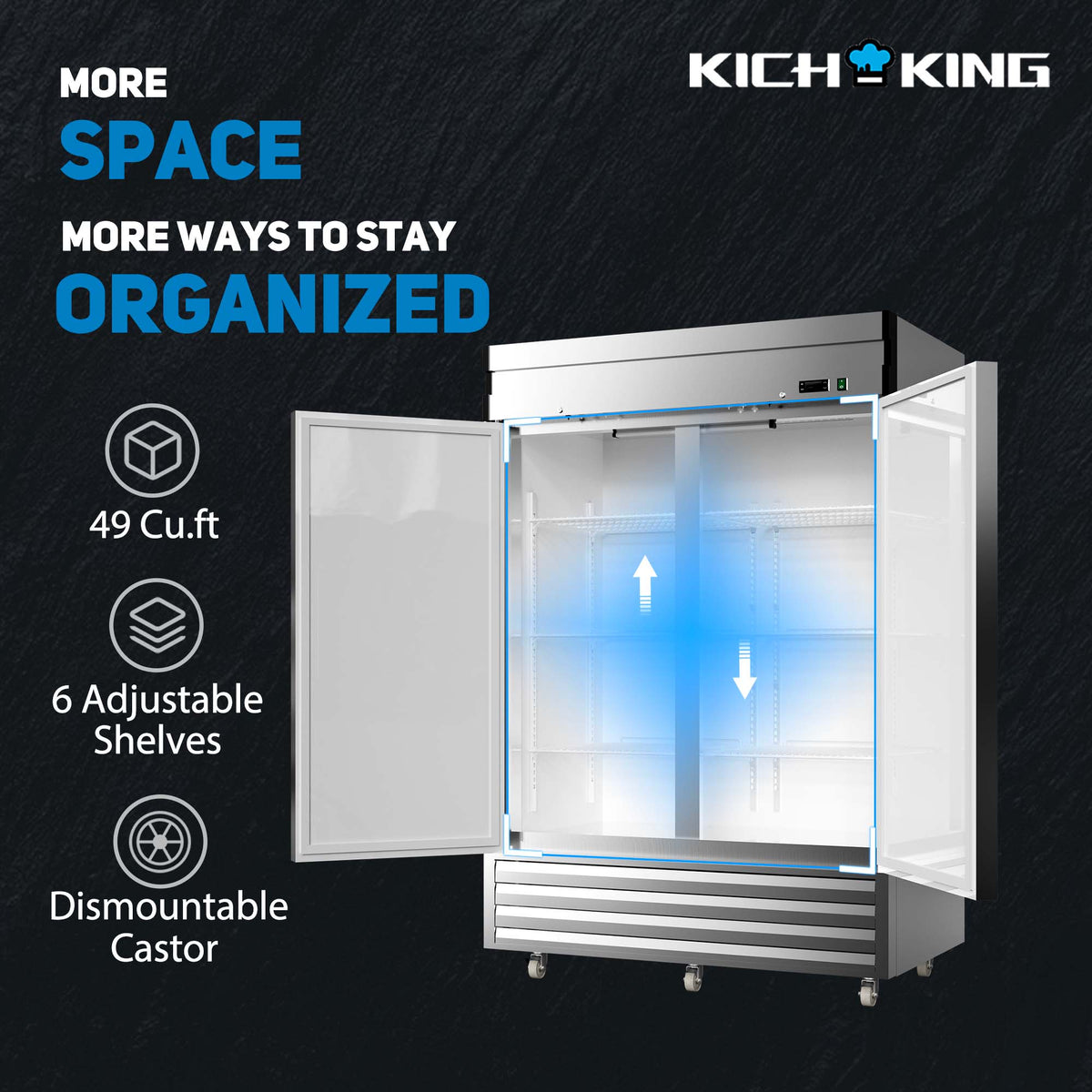 KICHKING Reach-in Freezer - 54