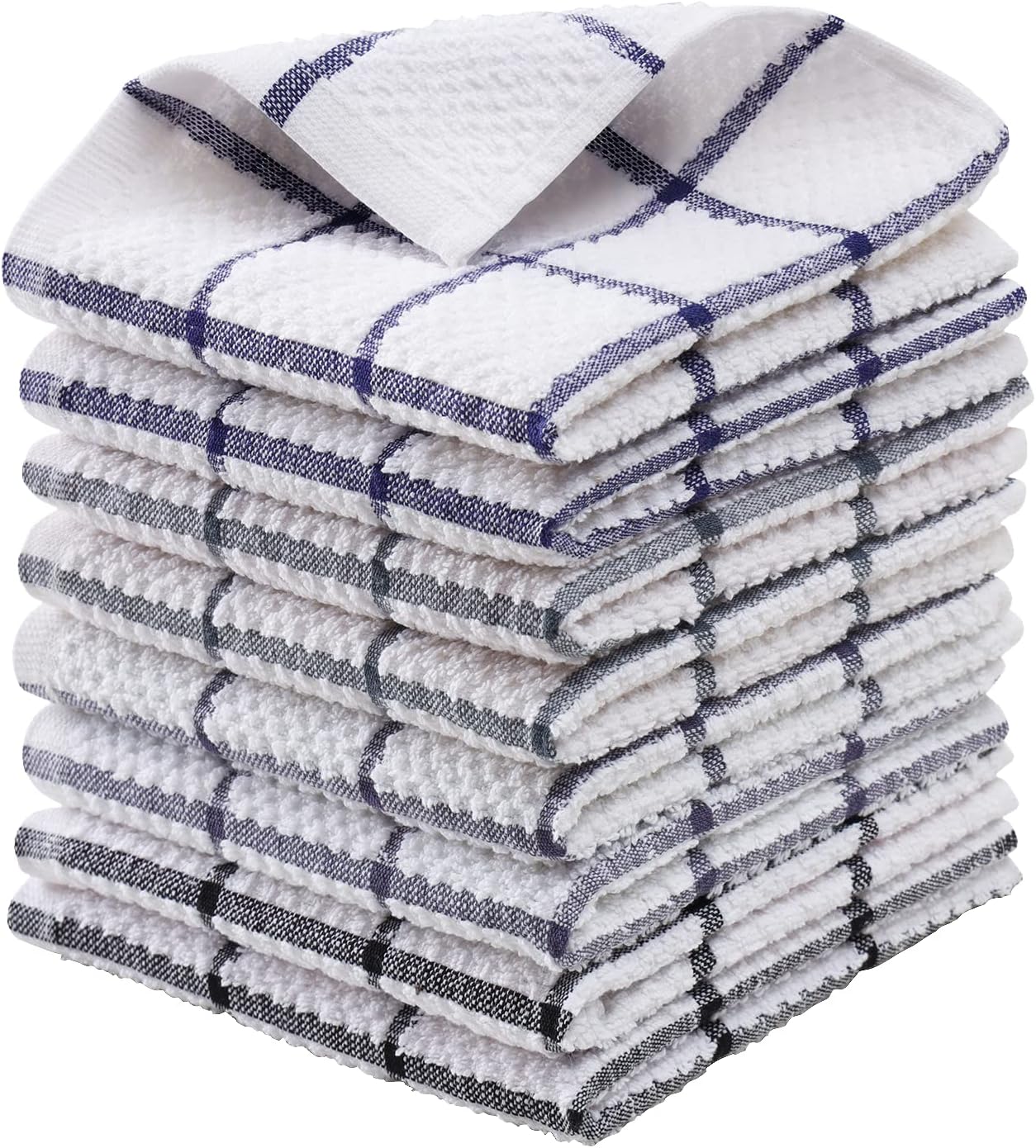 PPAXL Cotton Dish Towels for Kitchen, Terry Dish Cloths for Washing Dishes,  12